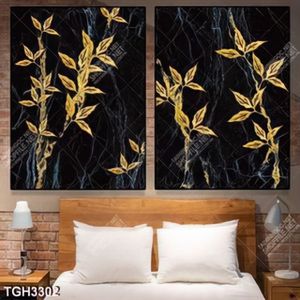 Tranh ghép cây lá gold