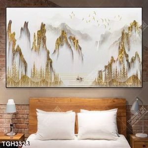 Tranh ghép núi gold