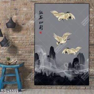 Tranh ghép 3 chim Hạc