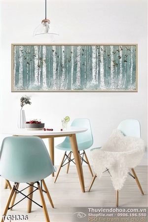 Tranh ghép khu rừng sơn dầu 3d
