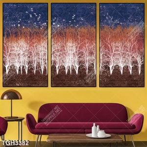 Tranh ghép rừng cây nghệ thuật in canvas