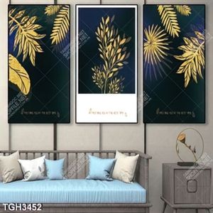 Tranh ghép lá gold