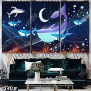 Tranh ghép cá Voi dưới đại dương