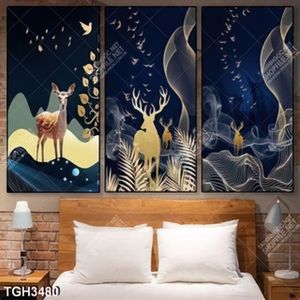 Tranh ghép nai và hươu nghệ thuật