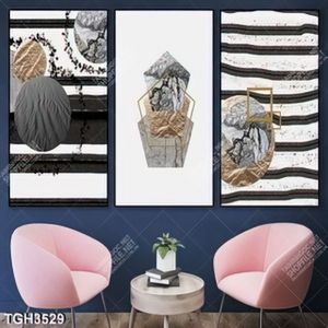 Tranh ghép nghệ thuật trừu tượng in kính