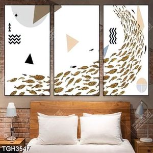 Tranh ghép đàn cá nghệ thuật