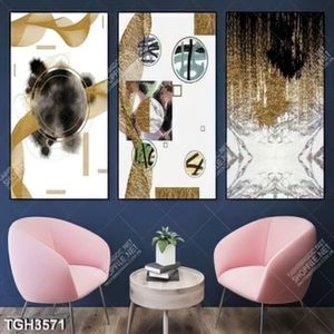 Tranh ghép 3 tấm decor in canvas