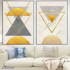 Tranh ghép decor hình học