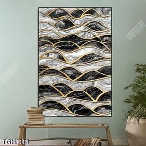 Tranh ghép sóng trừu tượng
