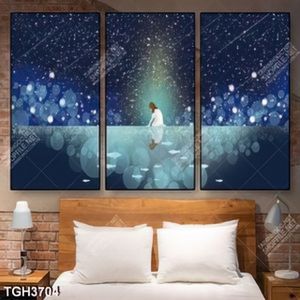 Tranh ghép thiếu nữ và sao