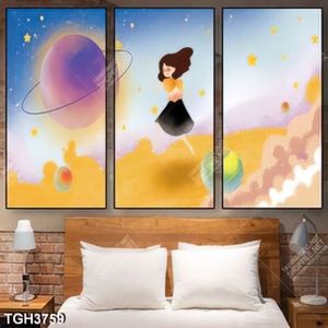 Tranh ghép vũ trụ và bé