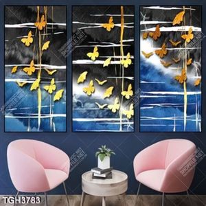 Tranh ghép sơn dầu đàn bướm