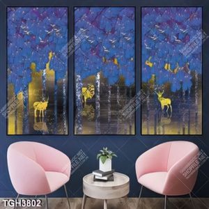 Tranh sơn dầu hươu nghệ thuật