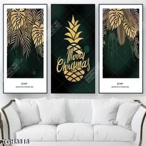 Tranh ghép lá chất liệu gold