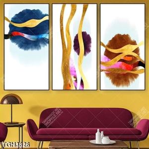 Tranh ghép trừu tượng nghệ thuật in canvas