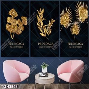 Tranh ghép lá cây gold
