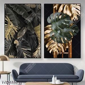 Tranh ghép 2 tấm lá cây nghệ thuật