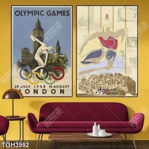 Tranh ghép 2 tấm olympic london 1948