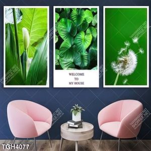Tranh ghép 3 tấm lá cây