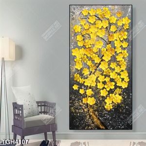 Tranh sơn dầu cây mai