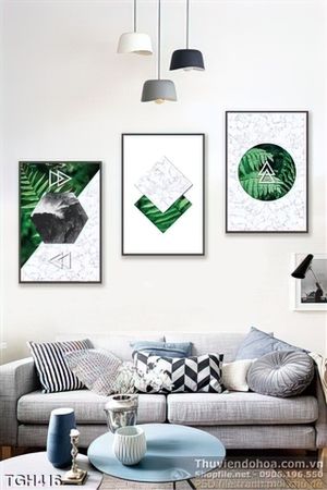 Tranh ghép hình học 3d đẹp ấn tượng
