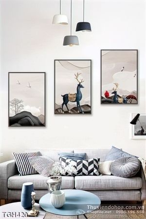 Tranh ghép con hưu đực wall