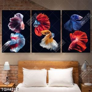 Tranh ghép 3 tấm cá đẹp