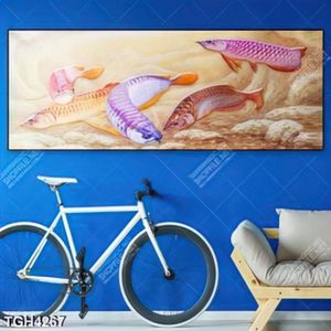 Tranh sơn dầu cá rồng