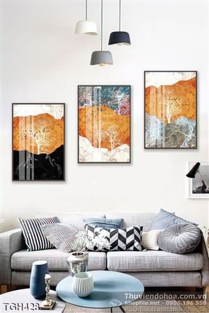 Tranh ghép khu rừng màu sắc