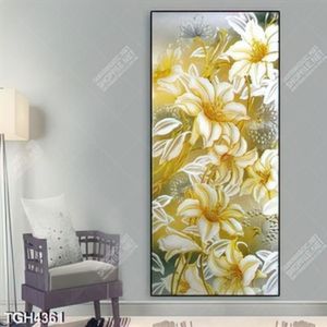 Tranh ghép hoa ly khổ dọc