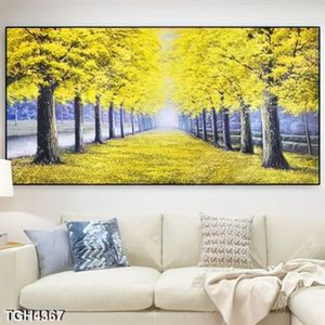 Tranh sơn dầu rừng cây mùa thu