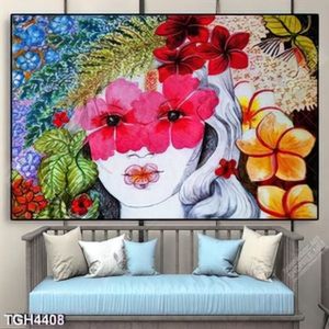 Tranh sơn dầu cô gái