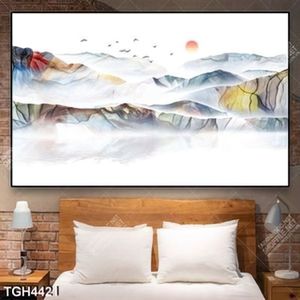 Tranh ghép núi in canvas đẹp