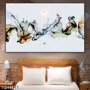 Tranh ghép sóng màu in kính đẹp
