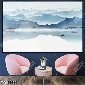 Tranh ghép núi và dòng sông