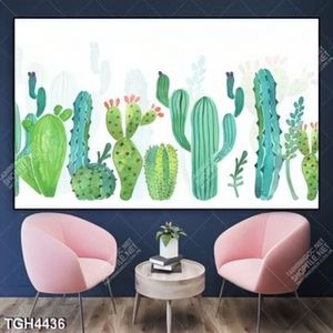 Tranh ghép sơn dầu xương rồng