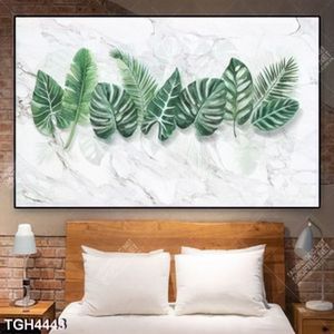 Tranh ghép lá nền vân đá