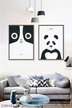 Tranh ghép gấu trúc panda