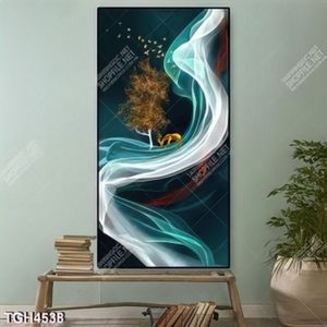 Tranh khổ dọc hươu và chim