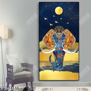 Tranh ghép voi nghệ thuật khổ dọc
