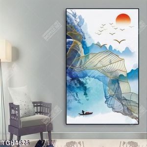 Tranh khổ dọc và đàn chim