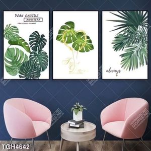 Tranh ghép 3 tấm lá cây