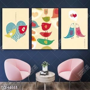 Tranh ghép 3 tấm chú gà nghộ nghĩnh
