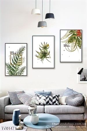 Tranh ghép lá cây nhiệt đới đẹp