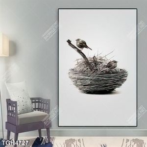 Tranh ghép khổ dọc tổ chim