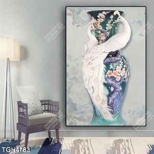Tranh sơn dầu công trắng