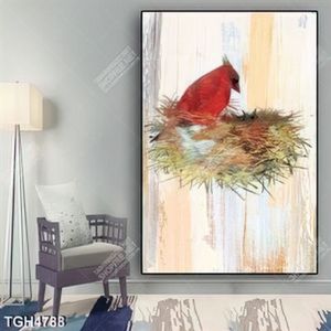 Tranh sơn dầu tổ chim