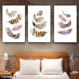 Tranh ghép 3 tấm lông vũ