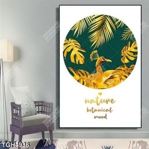 Tranh ghép chim công gold