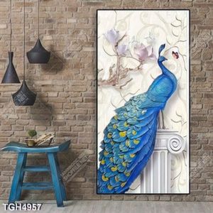 Tranh khổ dọc công và hoa mộc lan